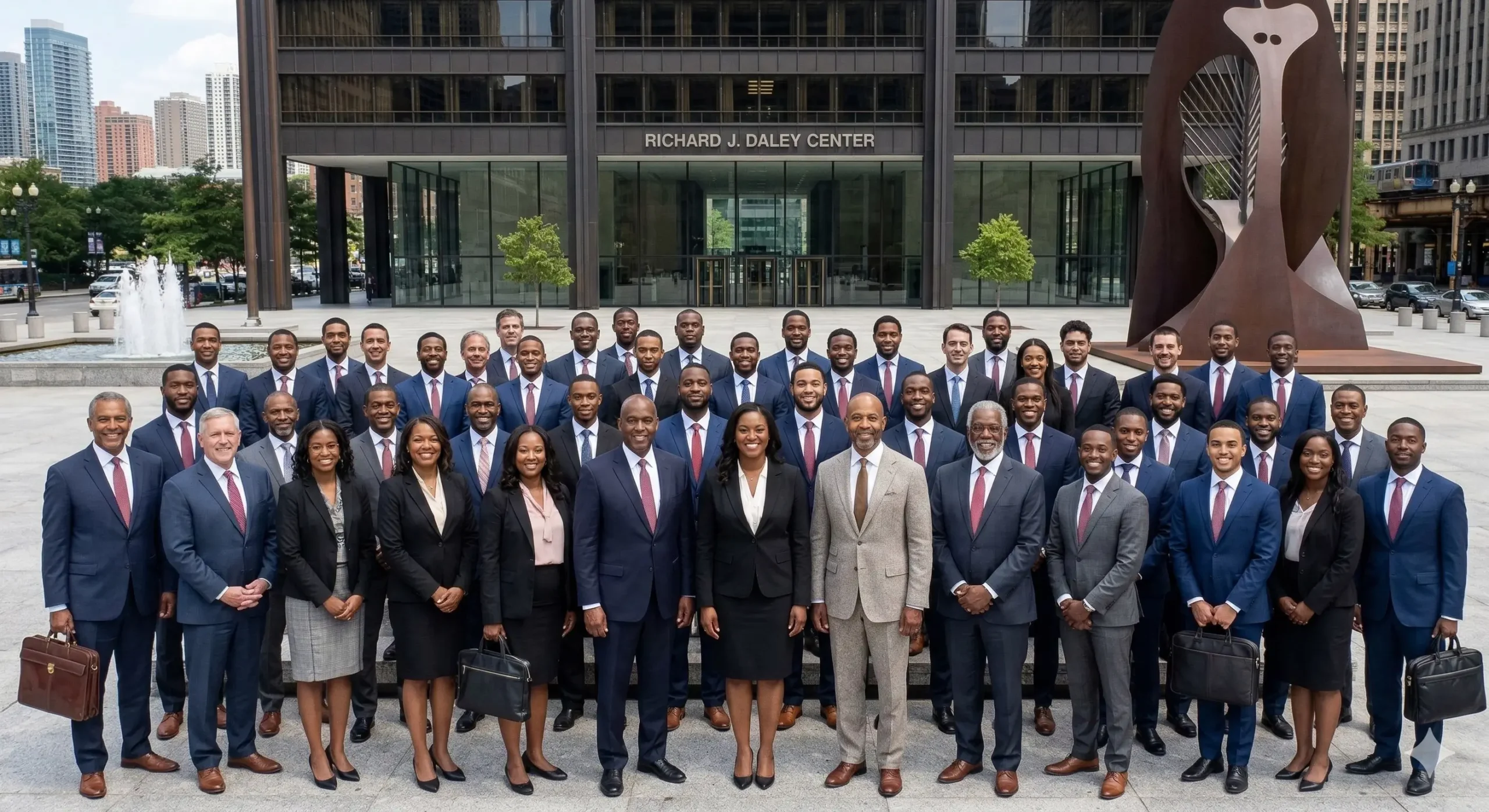 illustration of a black divorce lawyer in illinois